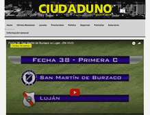 Tablet Screenshot of ciudaduno.com.ar